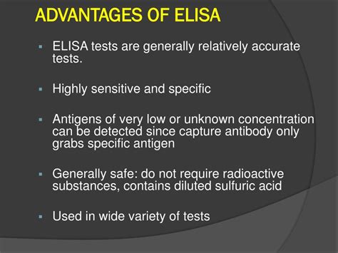 elisa test advantages and disadvantages|elisa false negative results.